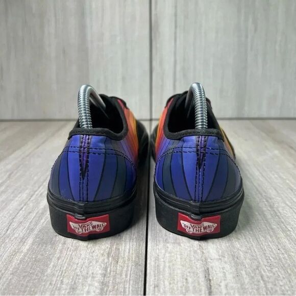 Vans Authentic Refract Rainbow Sunset Stripes Lace Up Sneaker Women’s Size 7 - Picture 7 of 10
